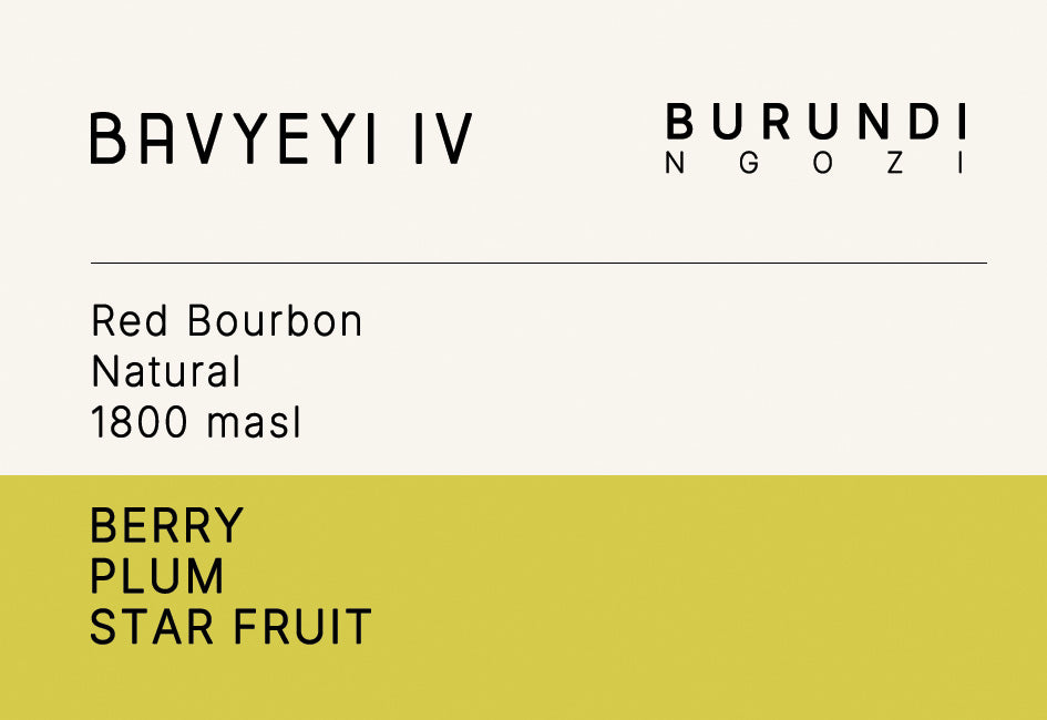 Bayeyi IV Red Bourbon - Burundi, Natural